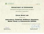 Archibald Forster McGoun Memorial Book Prize in Economics 2006 Economics Book Prize